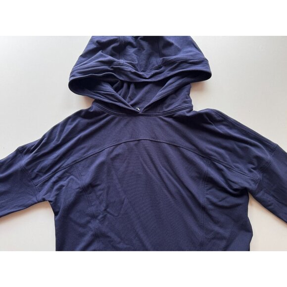 LULULEMON Ceremony Deep Indigo French Terry Hooded Sweatshirt, Size S - Picture 10 of 14